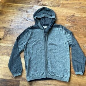 Carbon2cobalt Hooded Button Front Cardigan